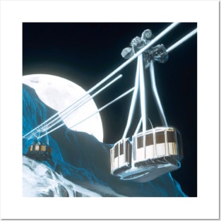 Gothic Moon Tram Posters and Art